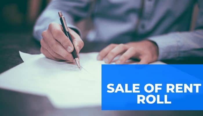 sale of rent roll sale of rent roll