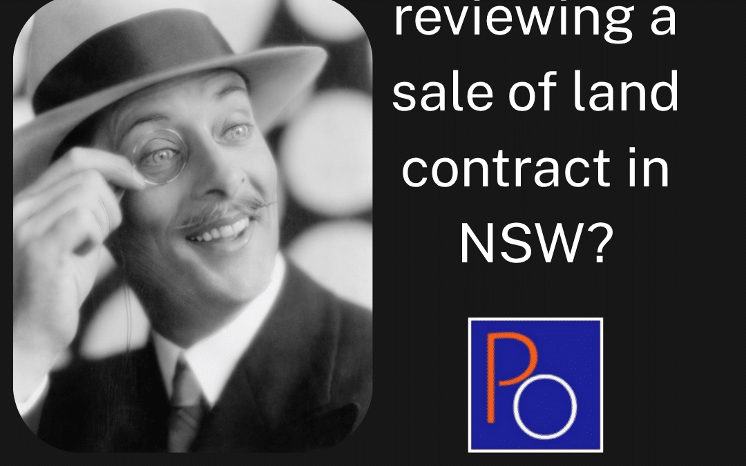 🔍 Are you reviewing a sale of land contract in NSW?
